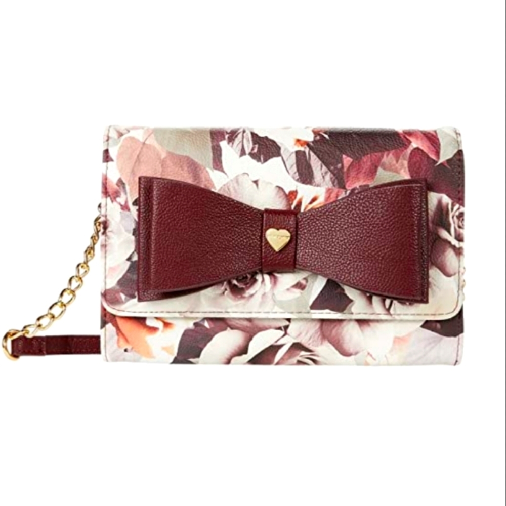 Betsey Johnson floral crossbody purse